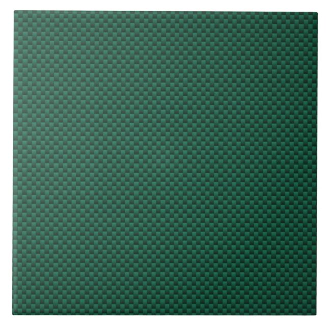 Carreau Copie verte turquoise de style de fibre de carbone (Devant)