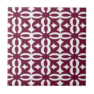 Carreau Copie victorienne marron de dentelle
