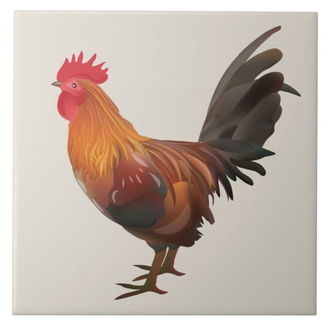 Carreau Coq Animé (Devant)