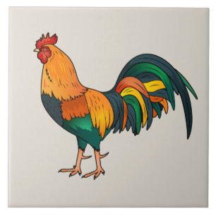 Carreau Coq Animé