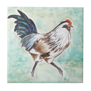 Carreau Coq de Pâques Egger d'aquarelle