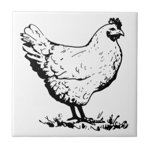 Carreau Coq de poulet Tuile photo personnalisée