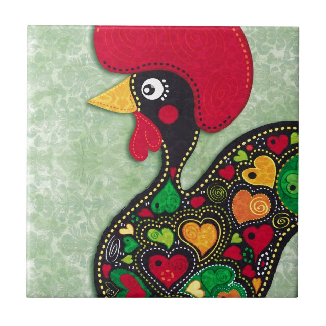 Carreau Coq du Portugal (Devant)