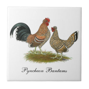 Carreau Coqs nains de Pyncheon