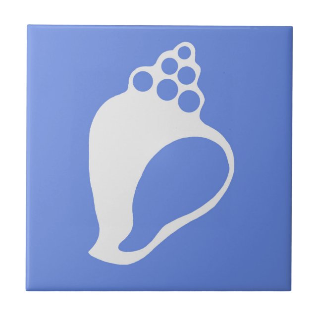 Carreau Coquille bleue (Devant)