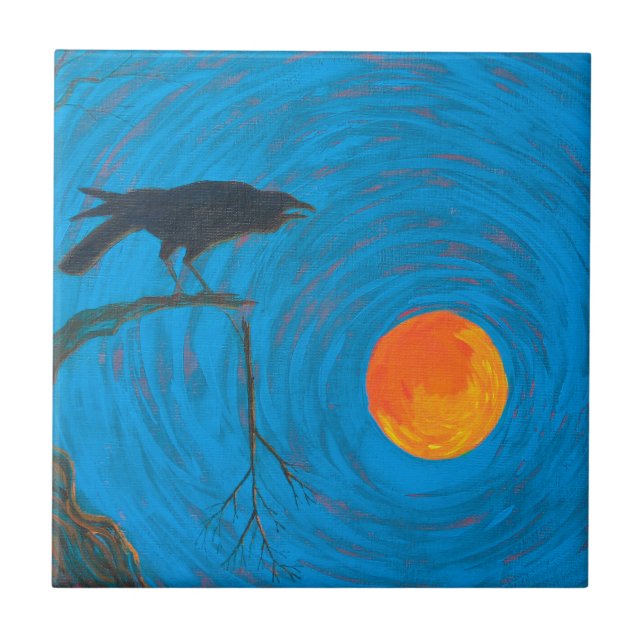 Carreau Corbeau et Pleine lune (Devant)