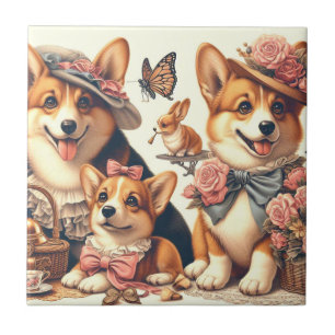 Carreau Corgi cardigan gallois Vintage