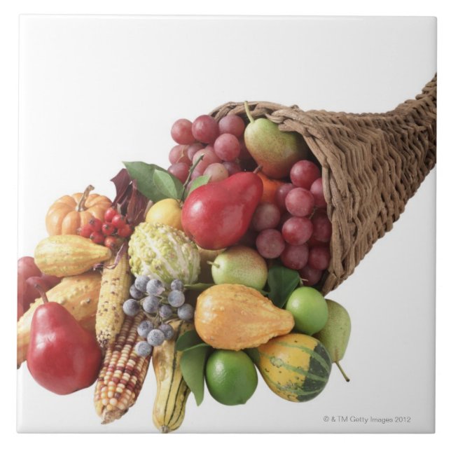 Carreau Corne d'abondance des fruits et des légumes (Devant)