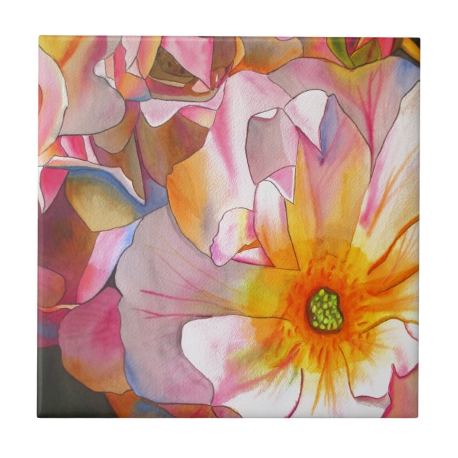 Carreau Cornelia rose rose rose pastel (Devant)