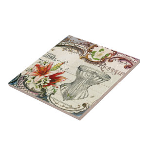 Carreau Corset vintage parisien de lis français Girly de