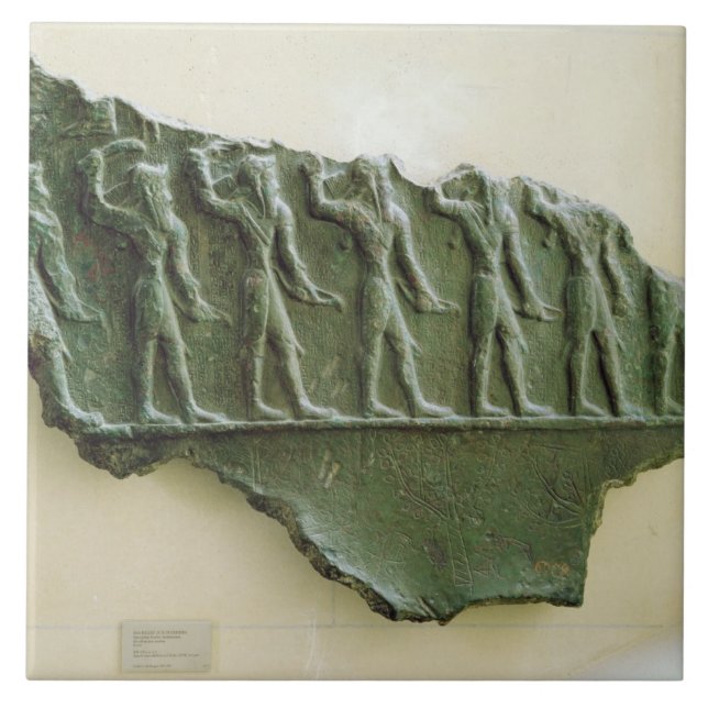 Carreau Cortège des guerriers d'Elamite, Susa, Iran, (Devant)