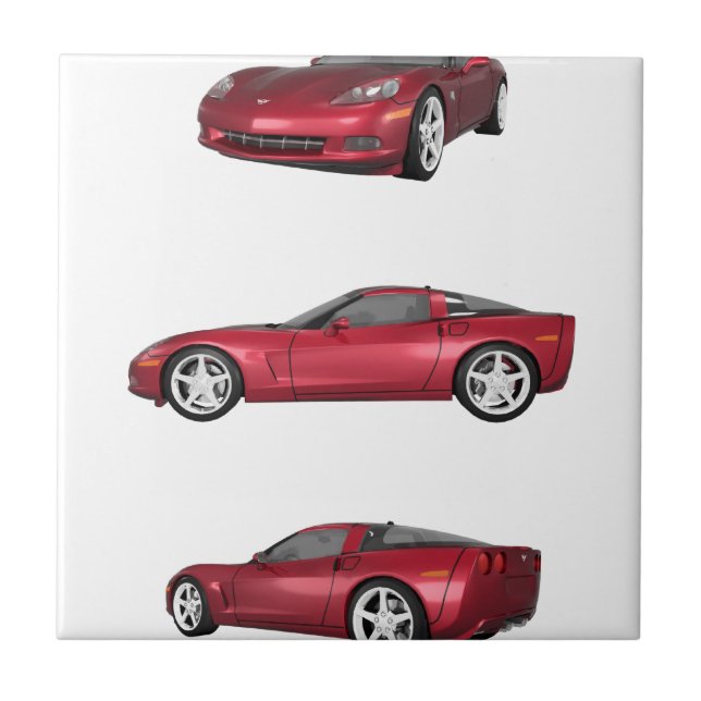Carreau Corvette : Finition de la pomme de bonbons (Devant)