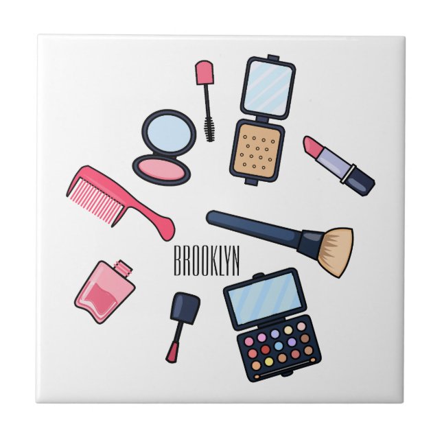 Carreau Cosmétique / maquillage illustration (Devant)
