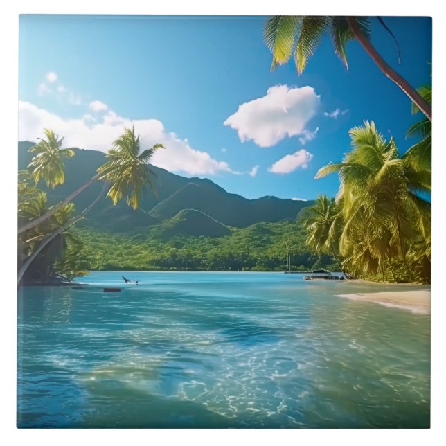 Carreau Costa Rica Island Paradise  (Devant)