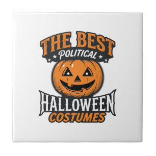 Carreau Costume de Halloween politique Citrouille Vintage