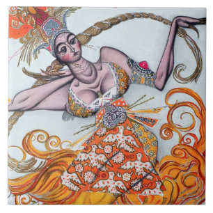 Carreau Costumez la conception pour un pas de deux dansé