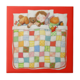 Carreau COSY QUILT 4.25x4.25 Carrelage en céramique - Roug