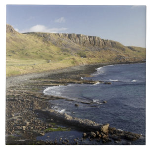 Carreau Côte à Duntulm, île de Skye, Écosse, Royaume-Uni