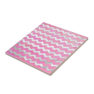 Carreau Coton Candy Chevon Motif