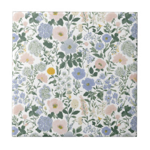 Carreau Cottagecore Fleur de Prairie Blue Blush