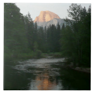 Carreau Coucher de soleil à moitié dôme dans le parc natio