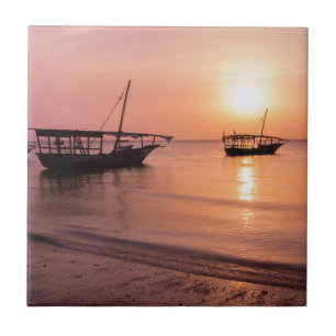 Carreau Coucher de soleil à Zanzibar
