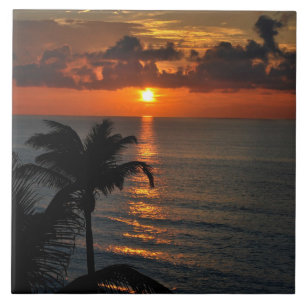 Carreau Coucher de soleil de Cancun