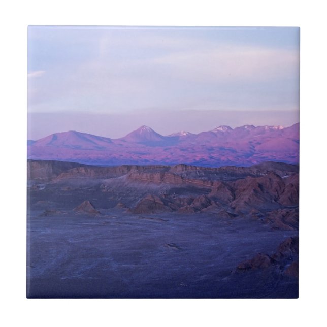 Carreau Coucher de soleil sur la vallée de la Lune - Chili (Devant)
