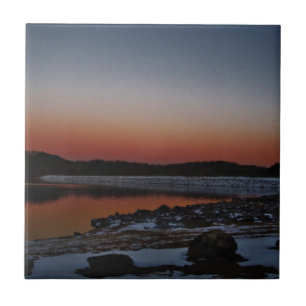 Carreau Coucher de soleil sur le lac Arrowhead