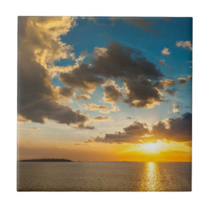 Carreau Coucher de soleil sur l'océan, Fidji