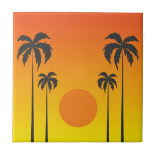 Carreau Coucher du soleil