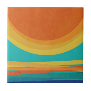 Carreau Coucher du soleil