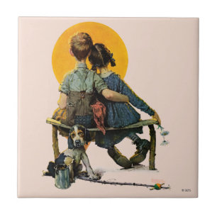 Carreau Coucher du soleil