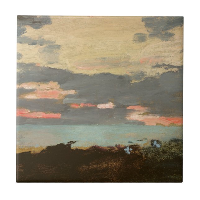 Carreau Coucher du soleil, baie de Saco (Devant)