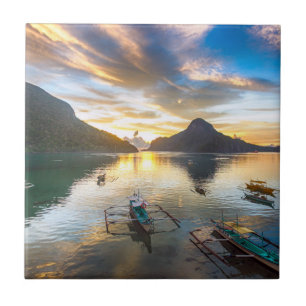 Carreau Coucher du soleil en EL Nido