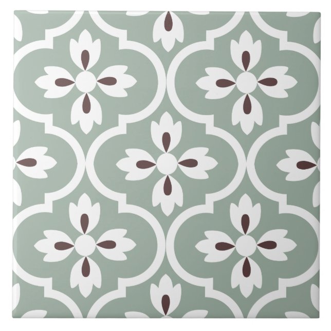 Carreau Couleur claire moderne dans la motif espagnole cla (Devant)
