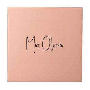 Carreau Couleur de tendance - Soft Peach Name Carrelage en