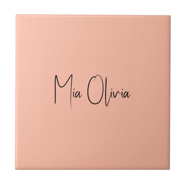 Carreau Couleur de tendance - Soft Peach Name Carrelage en (Devant)