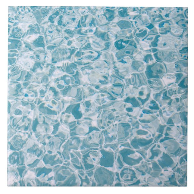 Carreau Couleur d'eau bleue (Devant)