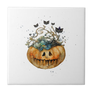 Carreau Couleur d'eau douce Halloween Dessous de verre Cit