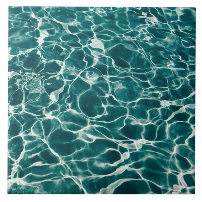 Carreau Couleur d'eau turquoise (Devant)