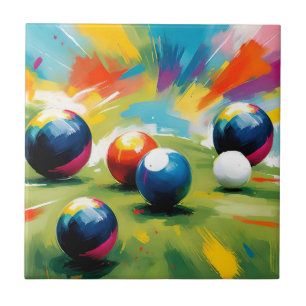 Carreau Couleur Des Boules De Pelouse,