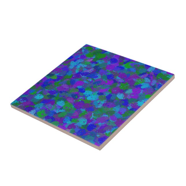 Carreau Couleur du peacock (Côté)