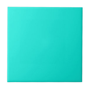 Carreau Couleur solide : Aqua brillant