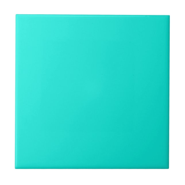 Carreau Couleur solide : Aqua brillant (Devant)