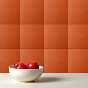 Carreau Couleur solide couleur uni rouille brûlé orange