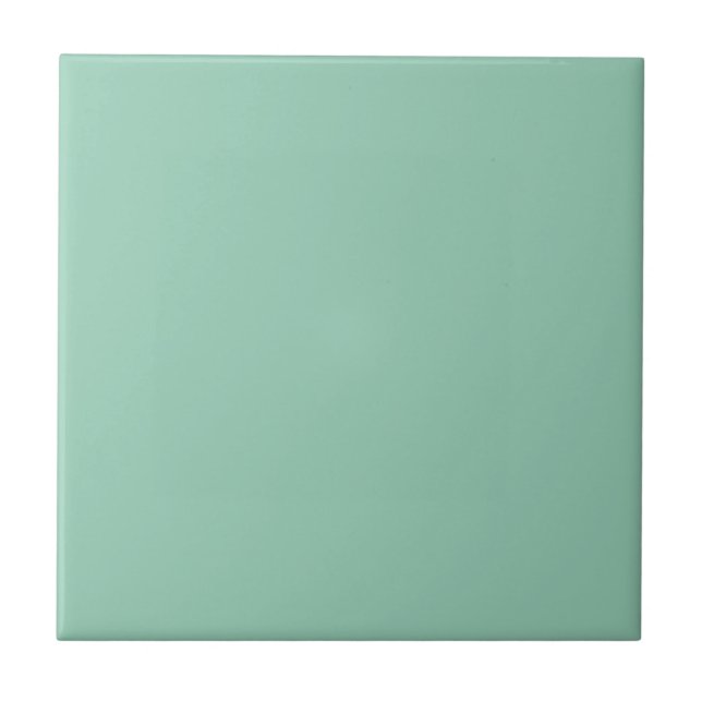 Carreau Couleur solide de vert de jade (Devant)