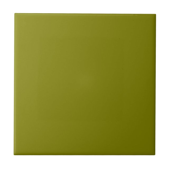 Carreau Couleur solide d'olive (Devant)
