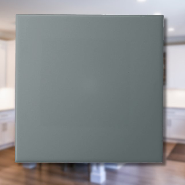 Carreau Couleur solide gris tempête | Classic Elegant (Créateur téléchargé)