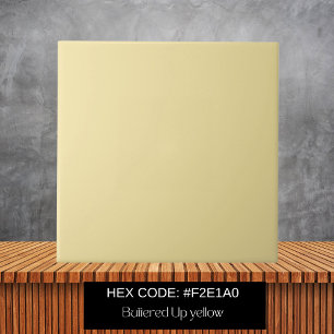 Carreau Couleur solide jaune beurre minimaliste